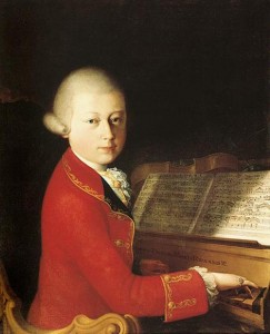 Mozart com 14 anos, quadro de Saviella della Rosa
